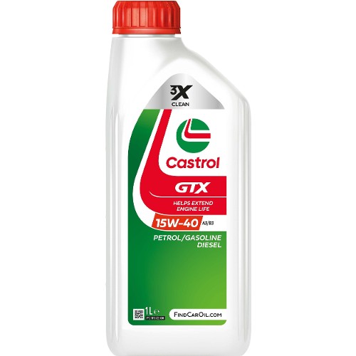 Castrol GTX 15W40 A3/B3 Engine Oil 1L